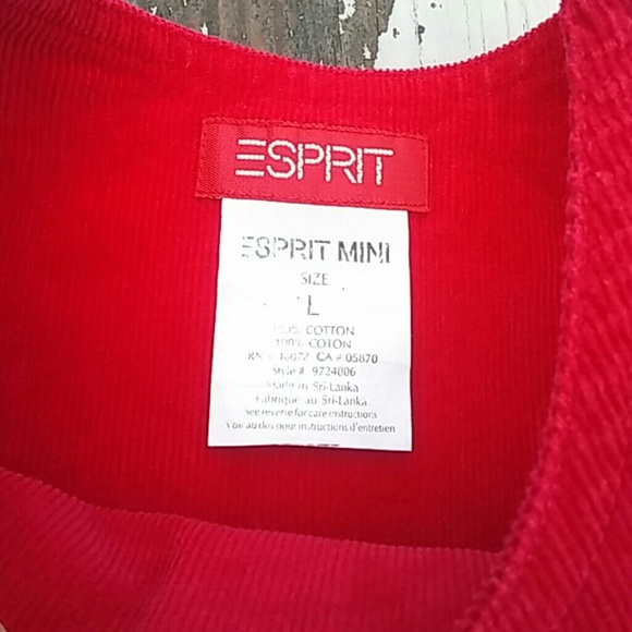 Esprit Mini red corduroy jumper - Picture 4 of 5